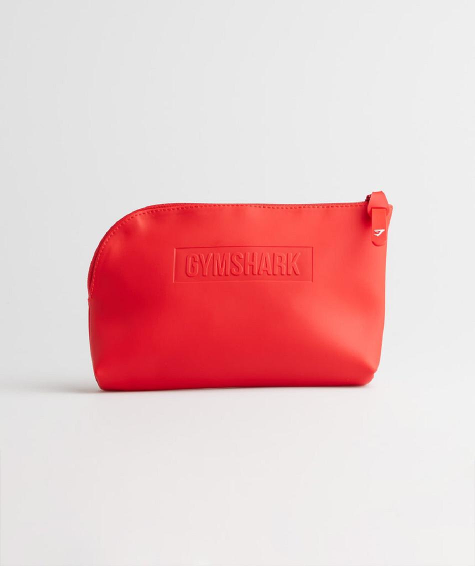 Gymshark Everyday Zip Pouch Muške Torbe Crvene | HR 3120AHK